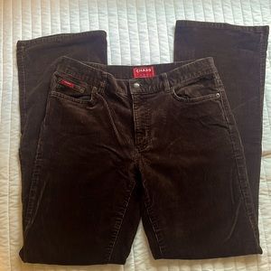 Brown corduroy chaps denim pants size 4